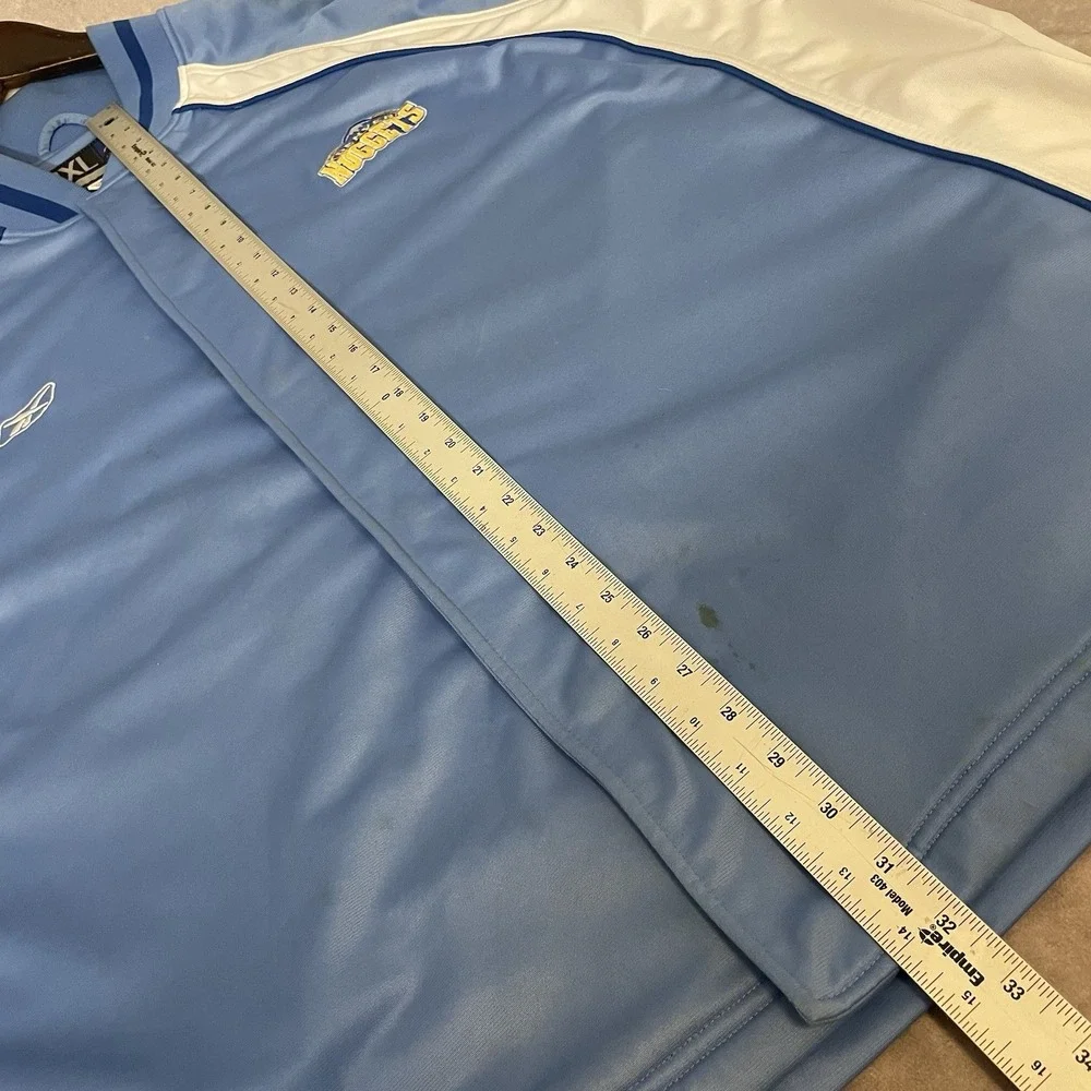 Vintage Y2K Reebok NBA Denver Nuggets Full‎ Zip Warmup Jacket Size 3XL